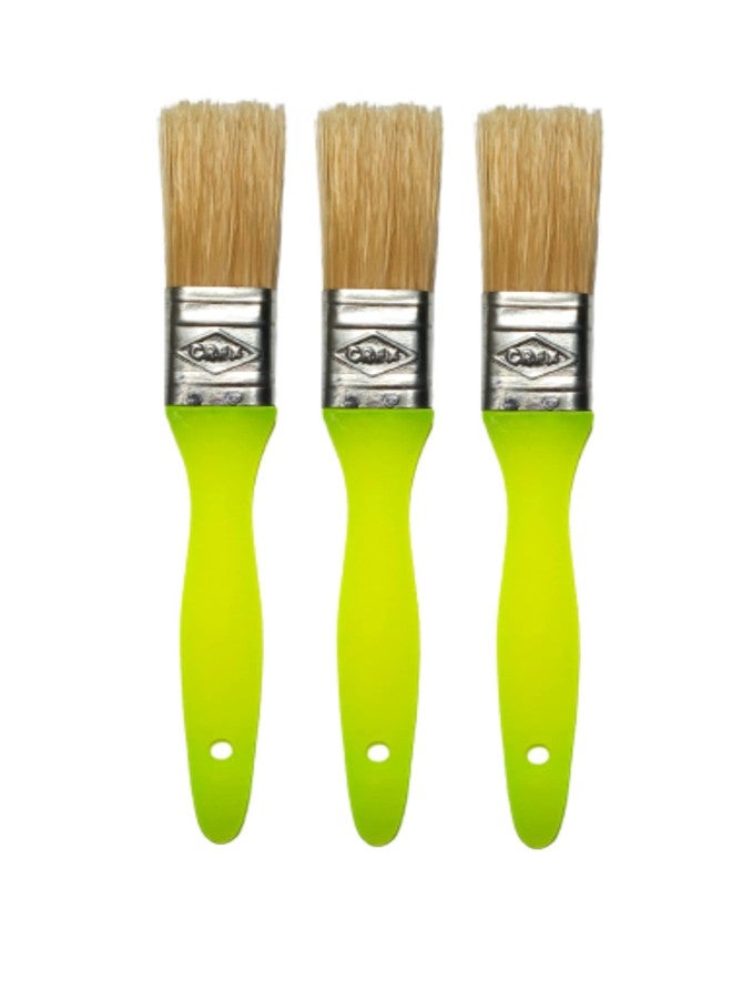 Crex 1 Inch Bristle Painting Brush for All General Purpose (Set of 3pcs) 25 MM Each - Image 1